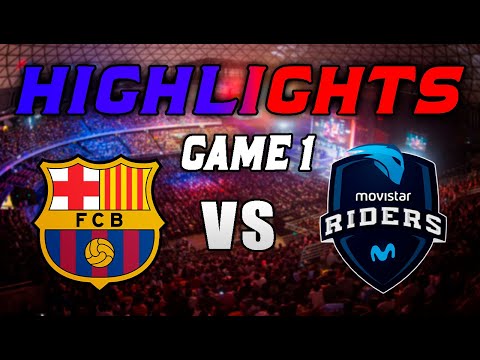 ¡El PRIMER partido del Barcelona esports! | Barça eSports vs Movistar Riders Game 1 Highlights