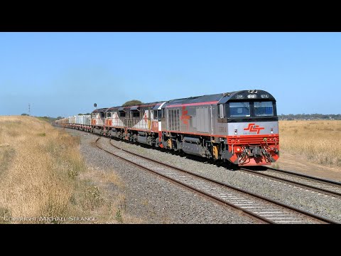 CSR014 Leading SCT 7MP9 Steel, Boxcars & Containers Train (19/2/2022) - PoathTV Australian Railways