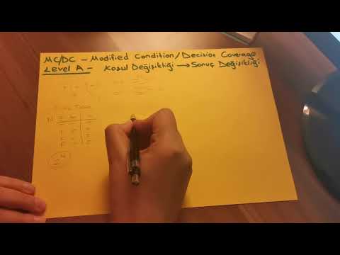 MC/DC Modified Condition/ Decision Coverage - Türkçe Anlatım - yazılım test