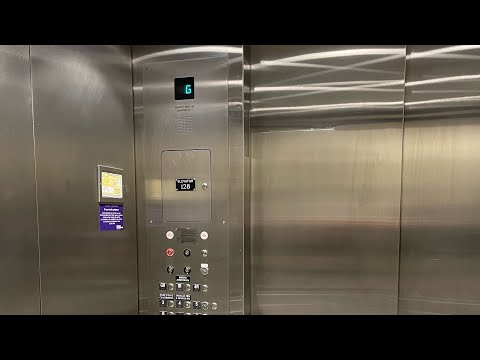 Strange Otis traction elevator | Bank of America exec education center | Seattle, Wa
