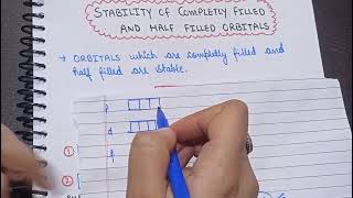 Stability of fully filled and half filled orbitals | Class 11 chapter 2