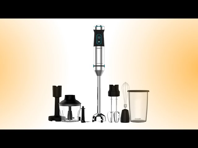 Vídeo relacionado con Cecotec Batidora de Mano XL Power Pulsar 2300MAX Cream&Crush Pro. 2300W, CrossBlades, 4 Cuchillas Titanio Negro, Antisalpicaduras, Turbo, Velocidad Ajustable, Ergonómico, Accesorios, Soft Touch