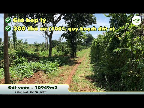 B153 - (10,4 tỷ) Bán đất Phú Mỹ cách trục đường chính Sông Xoài - Cù Bị chỉ 1km