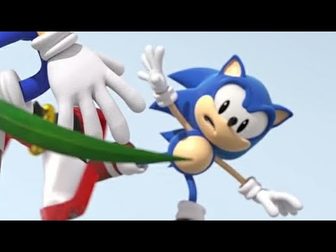 Sonic Generations Intro but Shadow interrupts it with his trailer.