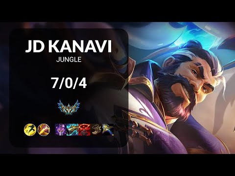 JD Kanavi Graves vs Nidalee JUNGLE - KR CHALLENGER Patch 14.22