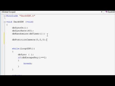 Dark GDK 3D tutorial 1 - Concept