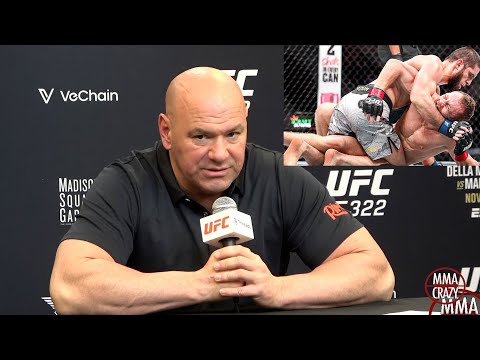 Dana White immediate Reaction to Islam Makhachev BEATING Jack Della Maddalena at UFC 322