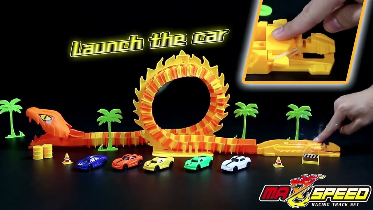 Max Speed Anakonda autópálya szett 6db kisautóval videó