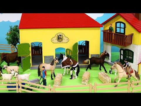 Farm Diorama and Fun Animal Figurines -  Learn Animal Names