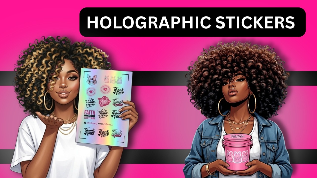 How to Make Holographic Stickers with Canva (Perfect for Small Businesses)