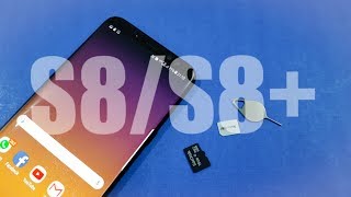 How to insert Sim Card & Micro SD Card In Samsung S8/S8 Plus!!