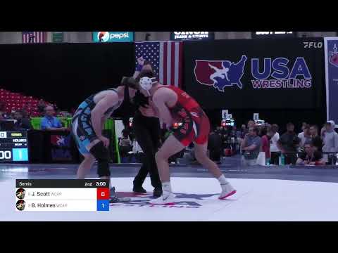 72 Kg Semis - Justus Scott, Army (WCAP) Vs Britton Holmes, Army (WCAP) 3d22