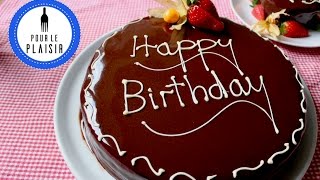 Schokoladentorte mit Schokoladenmousse /  Geburtstagstorte-Valentinstag