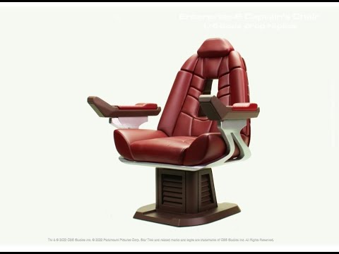 Star Trek: First Contact Enterprise-E Captain's Chair 1:6 Scale Prop Replica