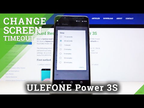 How to Change Screen Timeout in ULEFONE Power 3S – Blackout Time