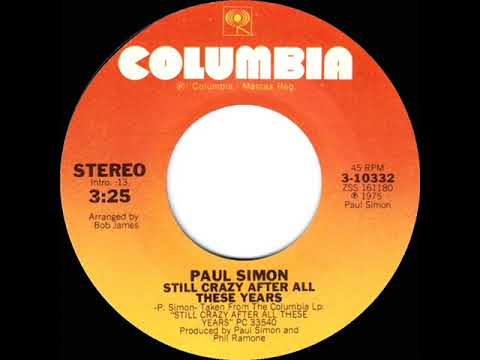 1976 HITS ARCHIVE: Still Crazy After All These Years - Paul Simon (stereo 45)