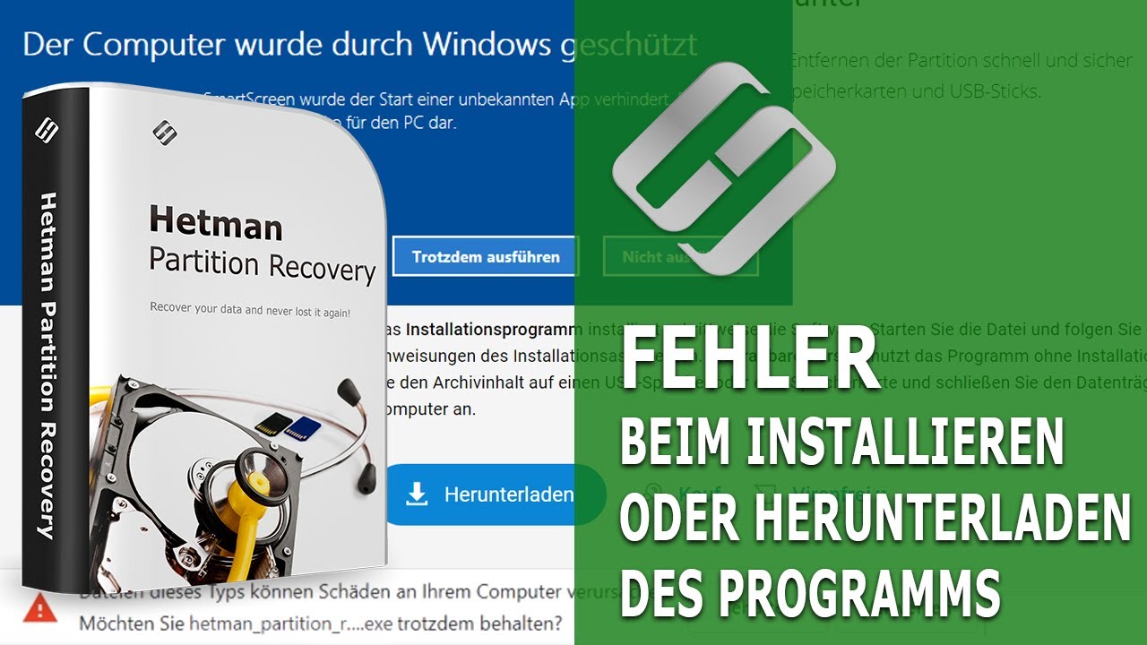 Fehler beim Installieren oder Herunterladen des Programms, was muss man tun?