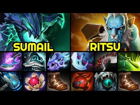 SUMAIL Outworld Destroyer Try Hard Intense Game vs RITSU Phantom Lancer 7.28 Dota 2