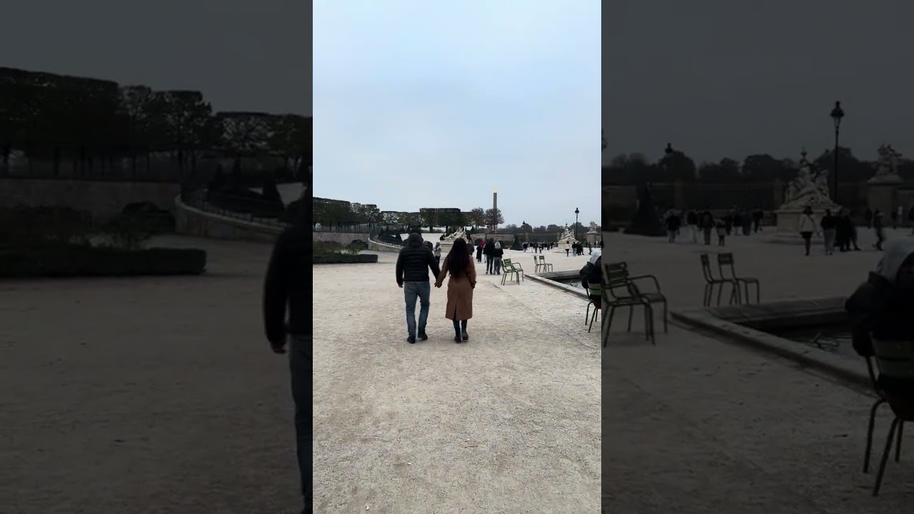 גני טווילרי - תכף מגיעים לנקודת הסיום של הגנים (הלכנו מכיוון מוזיאון הלובר) לכיוון שער היציאה