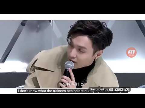 Exo yixing being strict to the traines