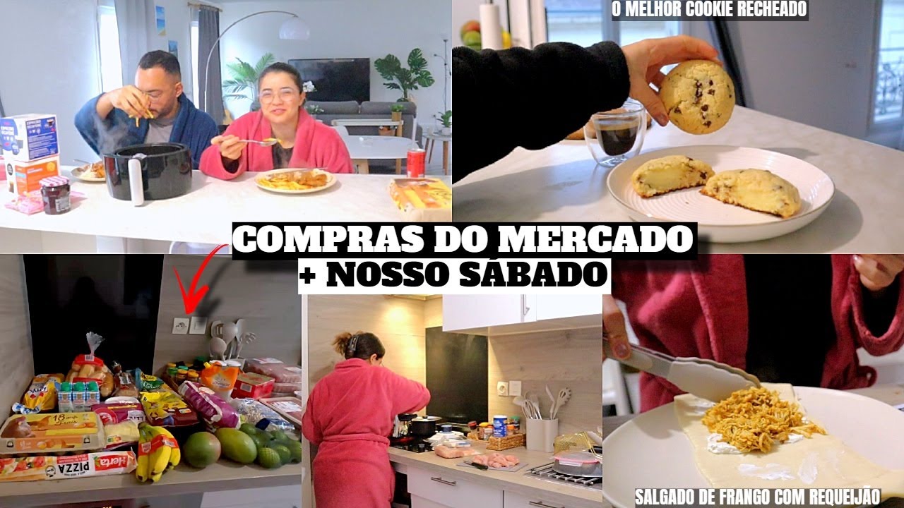 FIZ COOKIE RECHEADO, STROGONOFF DE CARNE, COMPRAS DO MERCADO e muito mais ♥ - Bruna Paula