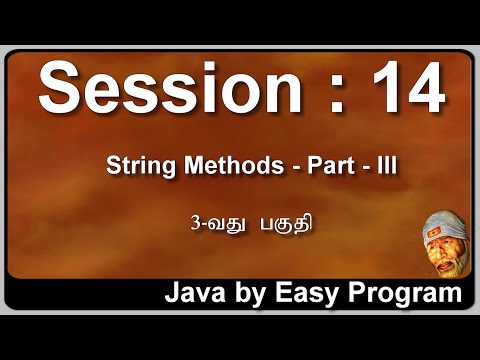Session 14 String Methods Part Iii Learn Java By Easy Programs