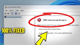 Fix MMC could not create the snap-in on Windows 11 / 10 / 8 / 7 - How To Solve mmc Error ✅