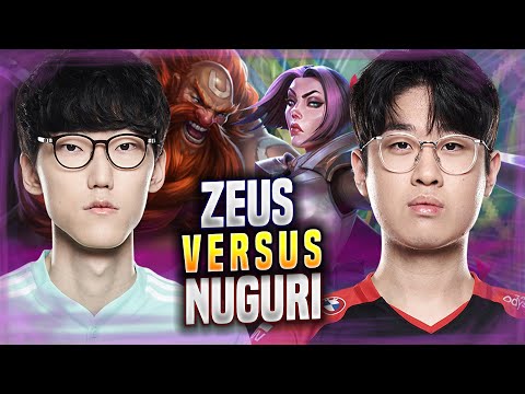 ZEUS vs NUGURI! - DK Nuguri Plays Gragas TOP vs T1 Zeus Fiora! | Season 2022