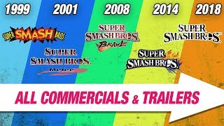 All Super Smash Bros. TV Commercials and Trailers Compilation (1999-2018)