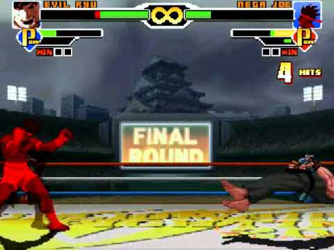 SWG Mugen - Evil Ryu vs Nega Joe (Berserk Mode)