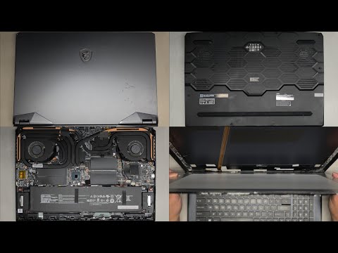 MSI GE76 Raider Disassembly RAM SSD Hard Drive Upgrade Battery LCD Screen Replacement Repair