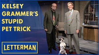 Kelsey Grammer&#39;s &quot;Frasier&quot; Dog Does A Stupid Pet Trick | Letterman