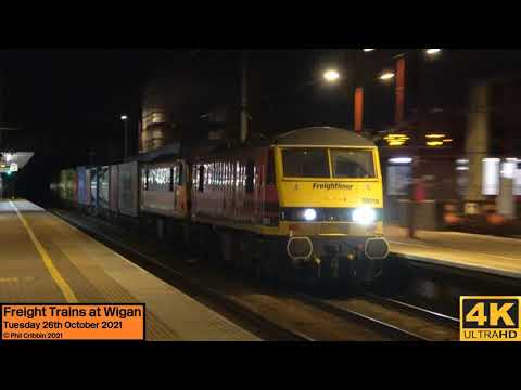 Freight Trains at Wigan - 26th October 2021