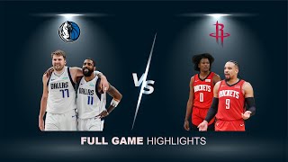 Dallas Mavericks vs Houston Rockets | Luka Doncic, Irving & Jalen Green, Dillon Brooks | Highlights