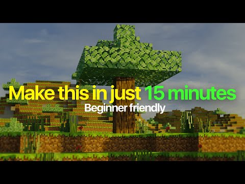 How to make Minecraft Landscapes in Blender | For Beginners