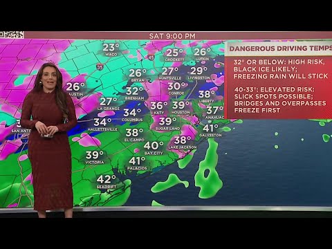 Storms Still Moving Through Houston as Ice Storm Threat Increases | 8 AM Update