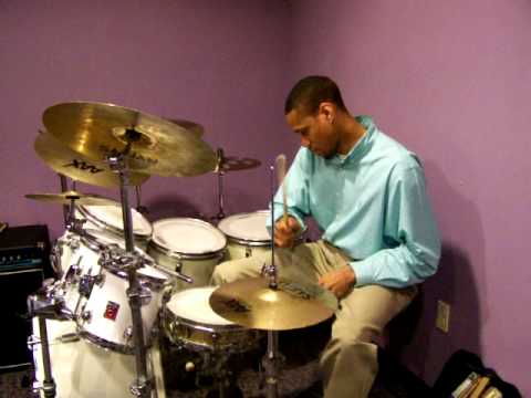 Former U.A.P.B drum major steve to tall at Arkansas baptist  college studio freestyle drumming
