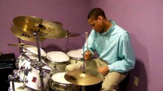 Former U.A.P.B drum major steve to tall at Arkansas baptist  college studio freestyle drumming
