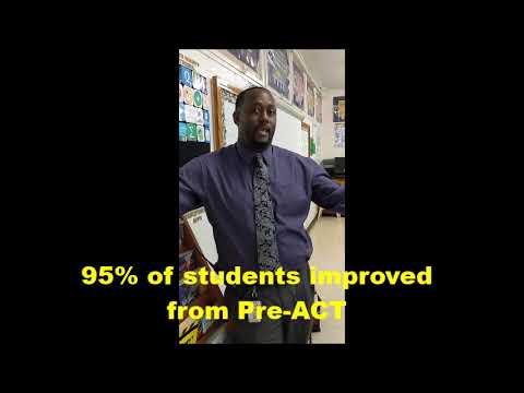 95 percent improvement EESmith  Pre-ACT to ACT 2018 APlus Test Prep