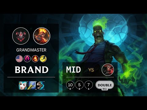 Brand Mid vs Swain - NA Grandmaster Patch 10.15