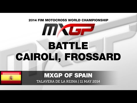 MXGP of Spain 2014 Antonio Cairoli & Steven Frossard Battle - Motocross