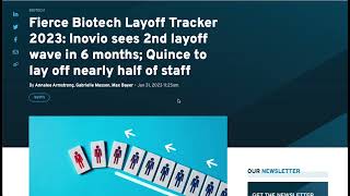 이번달 레이오프가 있었던 바이오텍을 정리해봅니다