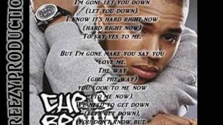 Chris Brown Ain&#39;t No Way (You Won&#39;t Love Me) Lyrics