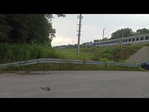 PRZELOT DWÓCH IC NA MOŚCIE W SZAROWIE.