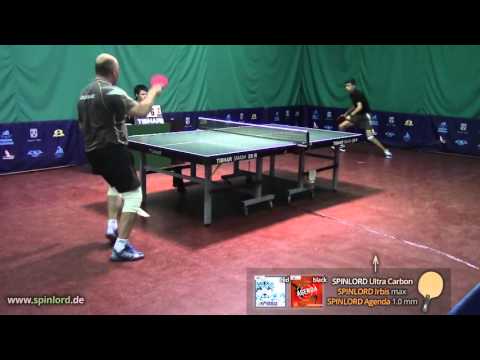 SPINLORD Irbis max - FH slow counterdrive against topspin on SPINLORD Ultra Carbon blade