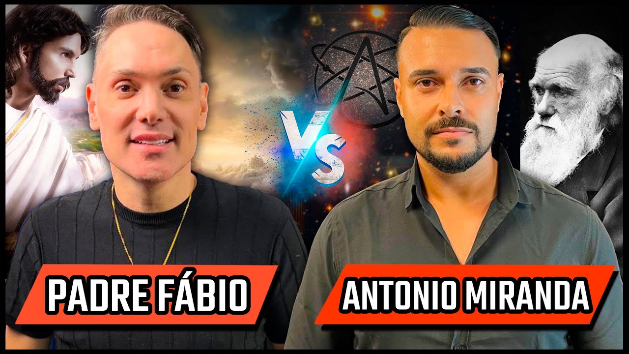 PADRE FÁBIO E ANTONIO MIRANDA - PADRE VS ATEU - DEBATE HISTÓRICO  - Podcast 3 Irmãos #615