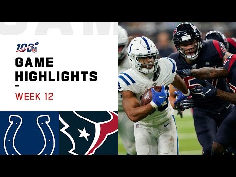 Colts vs. Texans Week 12 Highlights | NFL 2019