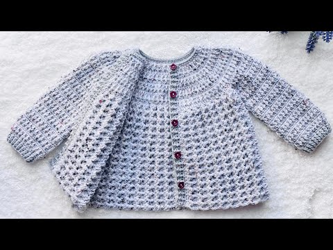 EASY Cardigan sweater, coat or jacket CROCHET PATTERN / AMELIA CARDIGAN/ CRYSTAL WAVES STITCH