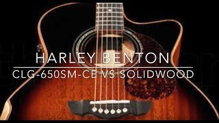 Video thumbnail for Harley Benton CLG-650sm-ce VS Solidwood, a review. by Mike Q