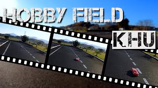 ドローンでサーキットを走るラジコンを追いかける！： ホビーフィールドKUH